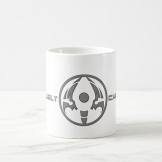 Tasse de café furieuse d'anges