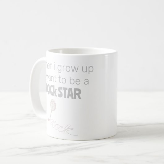 Tasse de café Future Rock Star (Devant gauche)