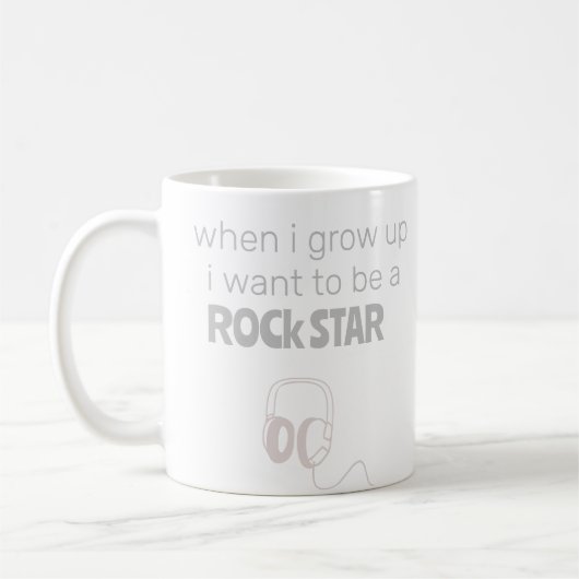 Tasse de café Future Rock Star (Gauche)