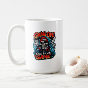 Tasse de café Game On Skull Gamer Streetwear Gam