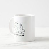 Tasse de café géante flamande de lapin - tasse (Devant gauche)