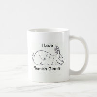 Tasse de café géante flamande de lapin - tasse
