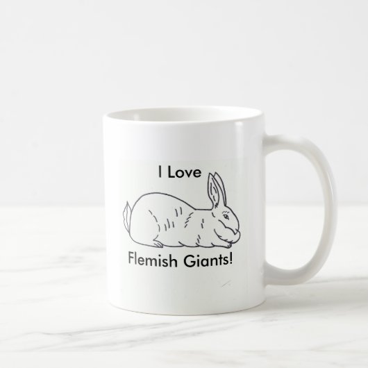 Tasse de café géante flamande de lapin - tasse (Droite)