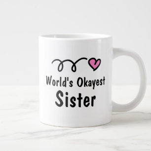 Tasse de café géante mignonne pour la sœur la plus