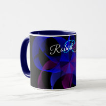 Tasse de café géométrique anneau cylindrique 3D à