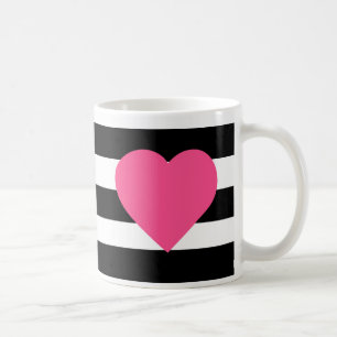 Tasse de café Girly de coeur