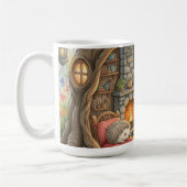 Tasse de café gnome confortable hérisson enchanté (Gauche)