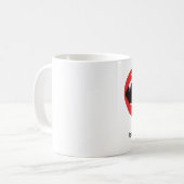 Tasse de café Goth Halloween Souris Dents de Vampi (Devant gauche)