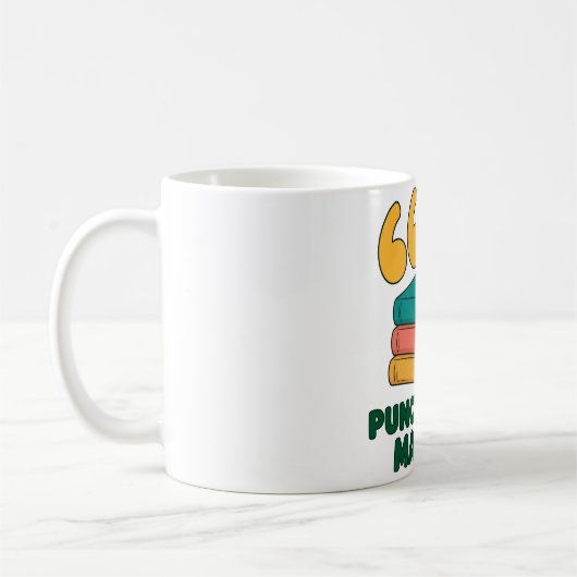 Tasse de café Grammar Fun La ponctuation compte (Gauche)