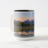 Tasse de café grande de parc national de Teton (Devant gauche)