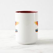 Tasse de café graphique à accent de couleur (Centre)