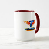 Tasse de café graphique à accent de couleur (Devant droit)