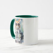 Tasse de café graphique de chat drôle cool (Devant gauche)