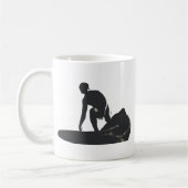 Tasse de café graphique de surfer (Gauche)