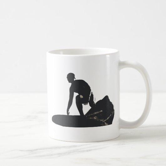 Tasse de café graphique de surfer (Droite)