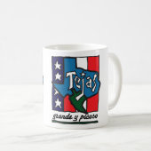 Tasse de café graphique de "Tejas" (Devant droit)