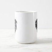 Tasse de café graphique gothique Crâne Fantôme (Centre)