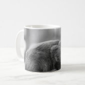 Tasse de café grise de chat (Devant gauche)