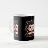 Tasse de café Halloween Candy bébé vampire mignon (Devant gauche)