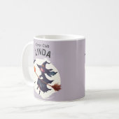 Tasse de café Halloween Violet Sorcière du Coven C (Devant gauche)