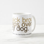 Tasse de café helvetica de règnes (Devant droit)