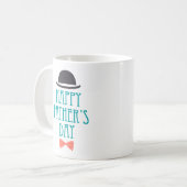 Tasse de café heureuse de casquette de fête des (Devant gauche)