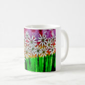 Tasse de café heureuse de fleur (Devant droit)