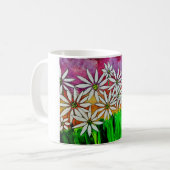 Tasse de café heureuse de fleur (Devant gauche)