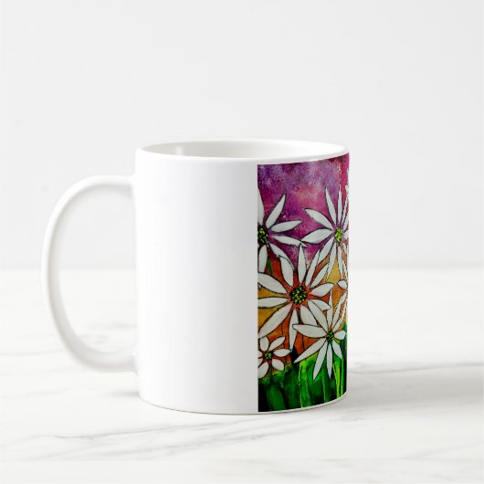 Tasse de café heureuse de fleur (Gauche)