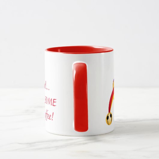 Tasse de café heureuse idiote (Poignée)