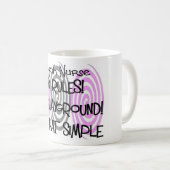 tasse de café hilare d'infirmière de psych (Devant droit)