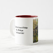 Tasse de café historique de pont couvert d'ADA (Devant gauche)