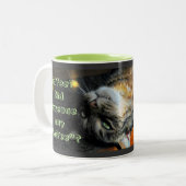 Tasse de café humoristique de chat (Devant gauche)