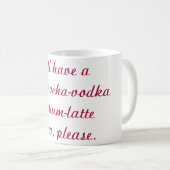 Tasse de café humoristique de Latte de valium (Devant droit)