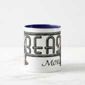 Tasse de café humoristique de mécanique de singe (Centre)