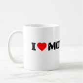 Tasse de café I Love Moto Motocyclette (Gauche)