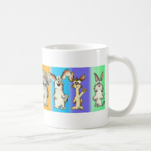 Tasse de café idiote de huit de lapins lapins de