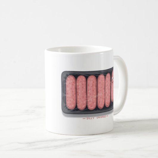 Tasse de café idiote de saucisse (Devant droit)