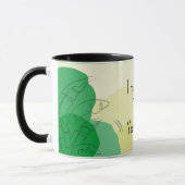 Tasse de café illustrée Je suis plus chaud que vou (Gauche)