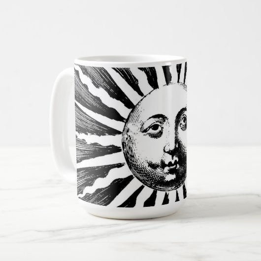 Tasse de café illustrée par cru de Sun (Devant gauche)