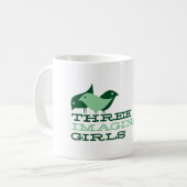 Tasse de café imaginaire de trois filles {oiseaux} (Devant gauche)