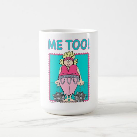 Tasse de café "imitation" de BOULES et de CHAÎNES (Centre)