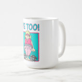 Tasse de café "imitation" de BOULES et de CHAÎNES (Devant droit)