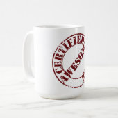Tasse de café impressionnante certifiée (Devant gauche)