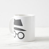 Tasse de café incognito de mode (Devant gauche)
