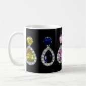 tasse de café incrustée de bijoux (Gauche)