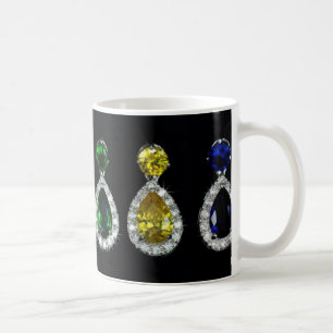 tasse de café incrustée de bijoux