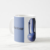 Tasse de café indienne de vase à poterie d'île de (Devant gauche)