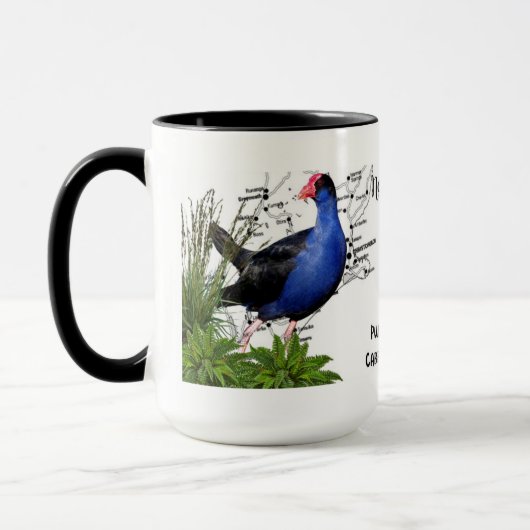 Tasse de café indigène d'oiseau de la Nouvelle (Gauche)