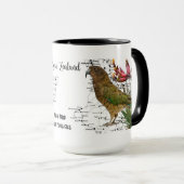 Tasse de café indigène d'oiseau de la Nouvelle (Devant droit)